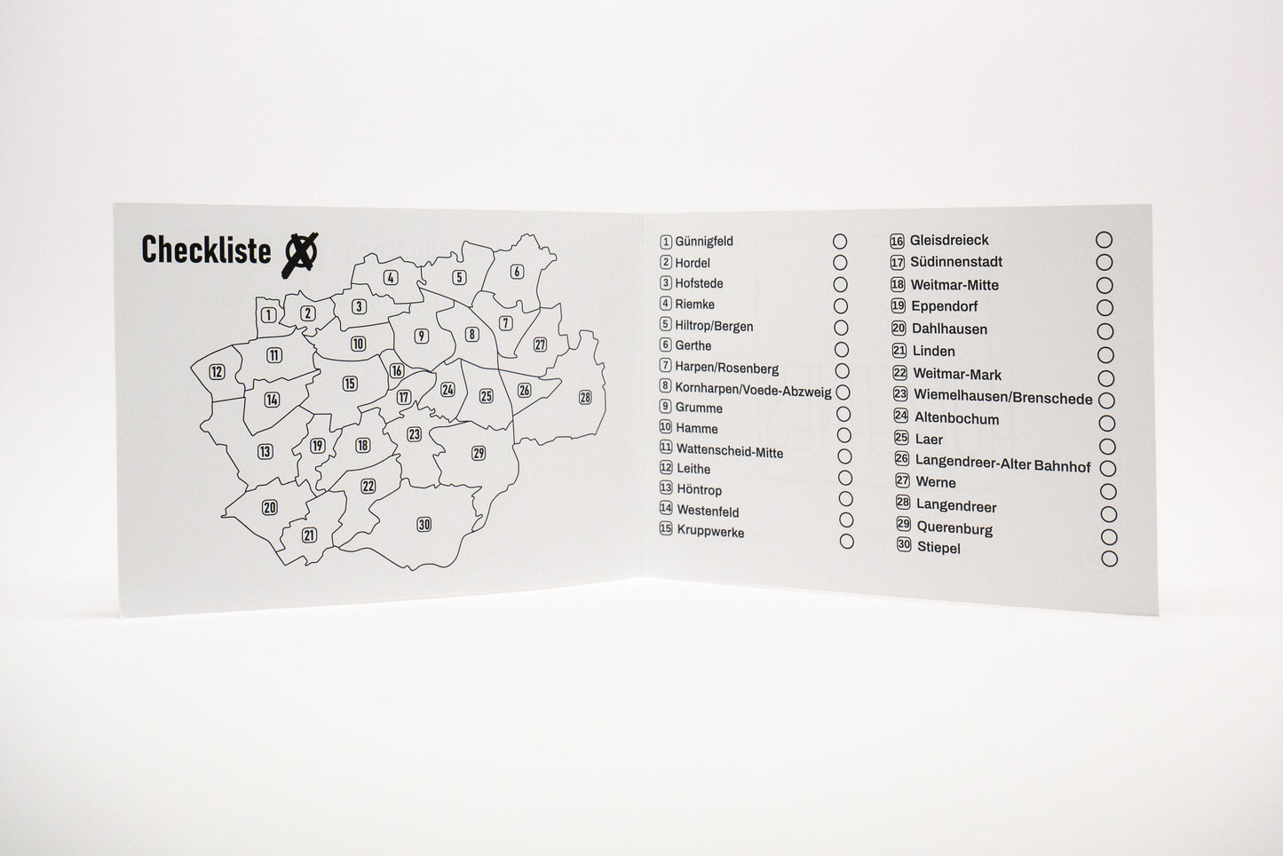 Stadtkarte Bochum Büdchen-Tour