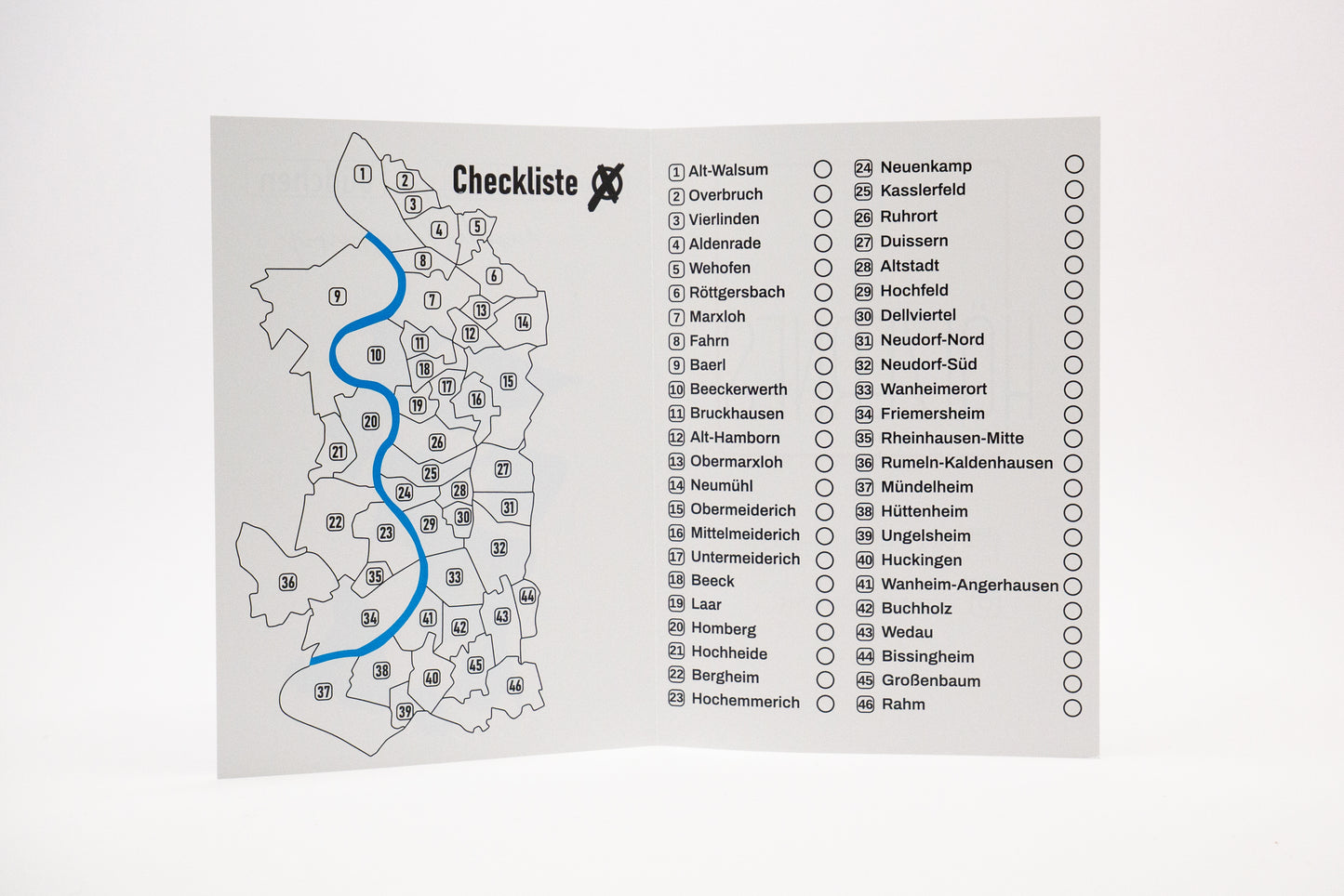 Stadtkarte Duisburg Büdchen-Tour