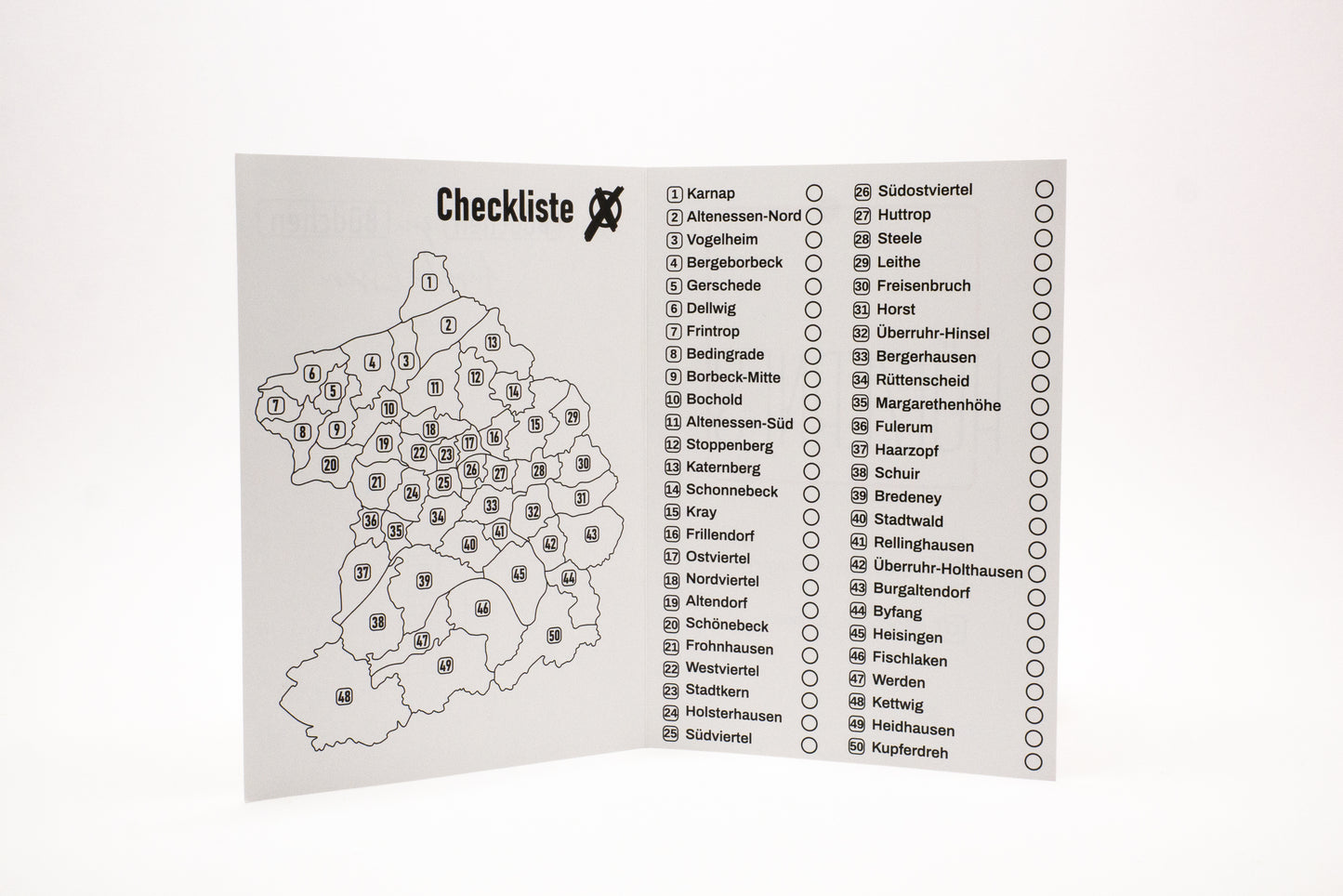 Stadtkarte Essen Büdchen-Tour