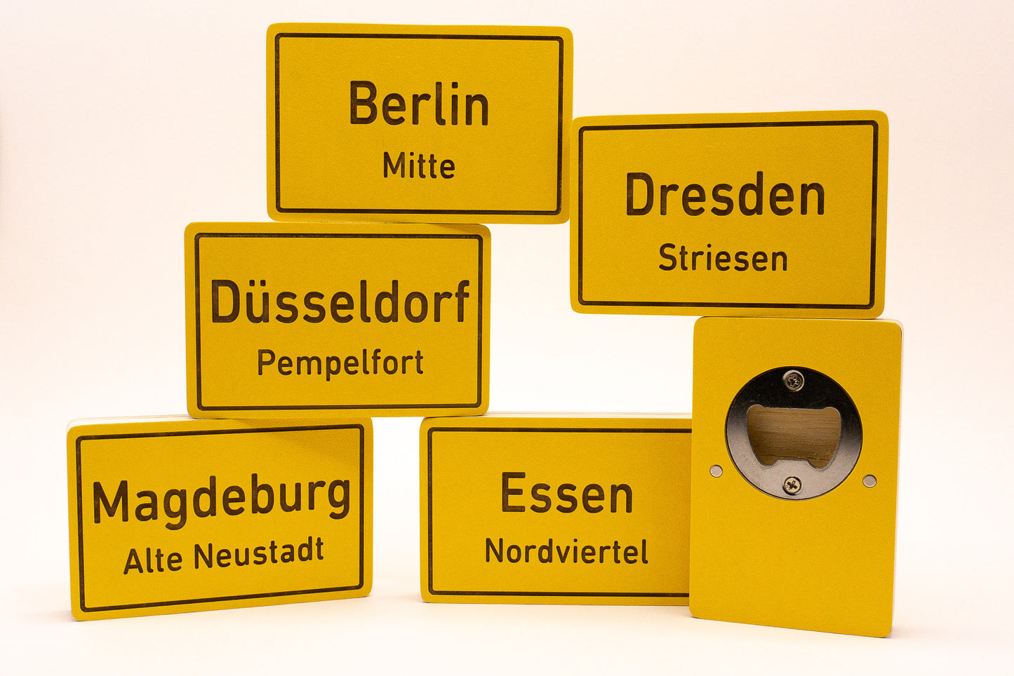 Flaschenöffner mit DEINER Stadt