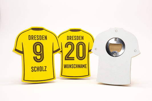 Flaschenöffner Dresden Trikot personalisierbar